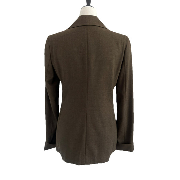 Missoni Loro Piana Wool Blazer Womens 42 US 6 Brown Italy Luxury Button Jacket - Picture 2 of 14